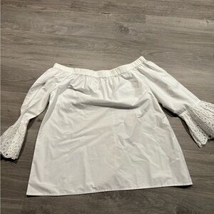 Boutique white cotton top